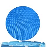 Solar-Decke – runde Poolfolie, isolierte Bläschenabdeckung, Wärmespeicherfolie, Sonnenenergie-Schild, Wasserschutzmatte