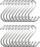 Yogopro S Haken, 20 Stück Metallhaken Haken zum Einhängen für Küche, Bad, Schrank, Garten