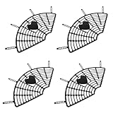PACKOVE Kindersicherheitsnetz Fahrrad Hinterrad 4 Stück Schwarz Rücksitzschutz für Elektrofahrräder Fußschutz zum Schutz der Kinderfüße Beim Familienausflug