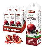 Euro-East BIO Granatapfel 100% Direktsaft 6er Pack, Pomegranate saft kein Zuckerzusatz (6x1 Liter)