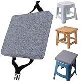 Stuhlkissen Platz weicher und komfortabler Sattelhocker Kissen mit Schnallenriemen und Zipper Bar -Kissen für Kinder School Küchenhocker Lieferungen Square Square