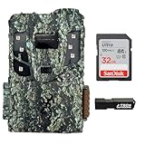 Browning Defender Pro Scout MAX Extreme HD Cellular Trail Game Camera (AT&T + VERIZON) Bundle enthält 32 GB Speicherkarte und J-TECH Kartenleser (20 MP) | BTCPSMXHD