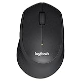 Logitech M330 Silent Plus kabellose Maus, Schwarz (erneuert)