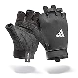 adidas Essential Trainingshandschuhe - feuchtigkeitsabsorbierende Aeroready Technologie gepaart mit Einer äußerst komfortablen, strapazierfähigen Handinnenfläche aus Velourlederimitat