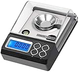 CAFIEDR Hochpräzise elektronische Waage, Digitale Grammwaage, 30/0,001 g, Mini-Laborwaage für Lippenstift, Diamant, Schmuck