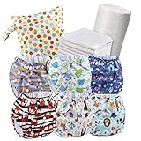 Wiederverwendbare Windeln, waschbare Einlage, Rolle, Einweg, Windeltasche