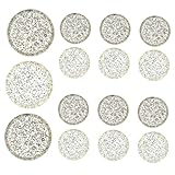 DOITOOL 30 Stück Teiliges Planner Discs Kunststoff Binder Discs Bunte Leichte und Langlebige Notizbuch Zubehör für Bürobedarf für Planer Studenten und Künstler