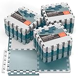 Schutzmatten Bodenschutzmatte Set Sportmatte Gymnastikmatte Puzzlematte: Sportgeräte Fitnessmatte Turnmatte Unterlegmatte Bodenmatte Sport Mat Trainingsmatte Gummimatte Yogamatte Fitness - 3er Set