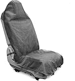 Auto-Sitzschoner Vordersitze Universell,Wasserdicht,Frottee,Schweißaufnahme,Sitzschoner universal Sitzbezüge Auto,Autositzbezüge Vordersitze,Einzelsitzbezüge,Zubehör für Autositze-grau