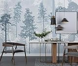 Schwarzer Und Weißer Dreidimensionaler Wald Elch Kunst Moderne 3D Tapete Hochwertige Strukturierte Seide Neutrale Material Ideal Für Wohnzimmer Schlafzimmer-350cm×256cm