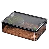 Reptilienbox | Atmungsaktiver Inkubationsbehälter mit Entlüftung, Pet House Safe Reptile Cage Case für Scorpions Lizards Käfer Crickets