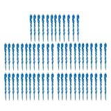 LLINthy 60 Stück elegante Acryl-Eiskegel-Dekorationen, Weihnachts-Eiskegel, hängende Akzente, tragbarer Baum und Häuser, Ornament