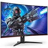 AOC Gaming C32G2ZE - 32 Zoll FHD Curved Monitor, 240 Hz, 1ms, FreeSync Premium (1920x1080, HDMI, DisplayPort) schwarz/rot