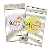 BEBEMOKO 2 Stück Sashimi Plating Dekorationen Japanische Teller Dekor Sushi Teller Ornament Japanische Sushi Teller Sashimi Teller Dekor Sushi Boot Sushi Teller Dekoration Sashimi Dish Decor Holz