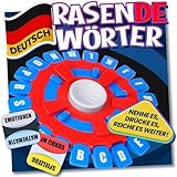 Asslye RASENDE WÖRTER Spiel Deutsch - Wortspiel Buchstaben Drücken mit Timer, Familienspiele Brettspiele Partyspiele für Kinder und Erwachsene, 2–8 Spieler