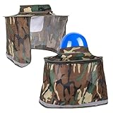 Helm Sonnenschutz | 2 Stück Mesh Helm Schirme für Sonne,UV Schutz Zubehör mit reflektierendem Streifen für Camping Wandern Angeln