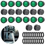 AOZUO 20 Stück Wasserhahn Siebeinsatz,Wasserhahn Sieb Wasserspareinsatz Wasserhahnbelüfter Wassersparer für Wasserhahn Siebeinsatz Belüfter Wassersparendes