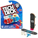 Tech Deck Fingerboard - 1 Finger-Skateboard mit original Skateboard-Design - Verschiedene Grafiken - Coole Fingerboards für echte Skater ab 6 Jahren, Zufallsauswahl