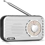 Taschenradios FM Radio mit großartiger Empfang, Mini Radio lautem Lautsprecher, Kleines Radio Radiospieler für Wandern Camping Outdoor Aktivitäten Spazierengehen für Senioren