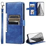 Rnrieyta Miagon Handyhülle für Honor X6A,Hülle PU Leder Klappbar Schutzhülle Tasche Wallet Brieftasche Cover Flip Case Standfunktion 6 Kartenfächern