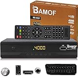 hd-line Bamof BE-2607 Digital Satelliten Sat Receiver - (HDTV, DVB-S/S2, HDMI, SCART, 2X USB 2.0, Full HD 1080p) [Vorprogrammiert für Astra Hotbird Türksat] [Energieklasse A+++]