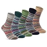 5 Paar Wollsocken Damen & Herren Wintersocken weich & warm 37901 (43-46)