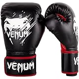 Venum Kinder Contender Boxhandschuhe, Schwarz/Rot, 6 oz