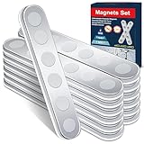 BKSAI 12er Unzerbrechliche Magnete Selbstklebend Stark Magnetband zum Kleben Neodym Magnete Klebemagnete 65x10x2mm Magnetband Flach für Schule, Büro