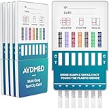 5 x Aydmed Drogenschnelltest Dip-Karten für 7 Drogenarten | Drogentest für Urin | Test auf Kokain, Cannabis, Opiate, Methadon, Amphetamine, Ecstasy und Benzodiazepine