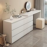 IWFNCJNY Kommode für Schlafzimmer mit 6 Schubladen, Kommode mit großem Stauraum, einfach zu montieren, für Schlafzimmer, Wohnzimmer