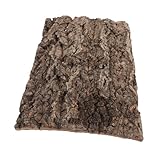 BESPORTBLE Dekobrett aus Rinde Aquarium rückwand bärtige Drache-Panzerdekoration Korkrinde Schlangendekor für Terrarium Schlange Tank Bodenfliesen aus Kork Terrarienholz hölzern Coffee