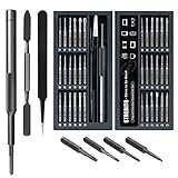 STREBITO Kleiner Schraubendreher-Satz 39 in 1 Präzisionsschraubendreher-Satz, Elektronik-Werkzeugsatz Schraubendreher-Satz - PC, Laptop, RC, Computer, Telefon-Reparatursatz, S2 Stahl lange Bits - Torx