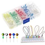 Leuchtdioden,Dioden Set,Dioden Sortiment,LED Dioden Set,Leuchtdioden Set,LED Leuchtdioden,Dioden Multicolor,Elektronik Komponenten,5 Farben,200 Stück