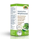 SUNLIFE Japanisches Heilpflanzenöl 30 ml - Ätherisches Öl zum Einnehmen, Inhalieren & Einreiben - Wirkstoff 100% Minzöl - Japanisches Minzöl - Muskelschmerzen - Minze Erkältungsöl