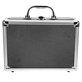 HOLIDYOYO Aluminium Werkzeugkoffer mit Schloss Abschließbarer Metall Aufbewahrungskoffer Großer Tragbarer DIY Werkzeugkasten für Zuhause und Unterwegs Robust und Multifunktional