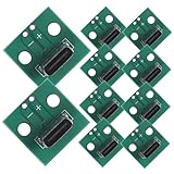 BESTYASH 10 Stück Teiliges USB c Receptacle Typ c buchsenkonverter mit PCB testplatine Langlebig für Schnelle Datenübertragung und Einfache Montage