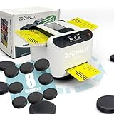 ZechnoX Automatische Kartenmischer und Kartensender mit 8 Fernbedienungen,geeignet für alle Kartenspiele,360 Grad Drehen Lässt,extrem leise,wiederaufladbar,für bis zu 12 Spieler (EU-Weiß Pro)