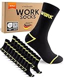 10 Paar Arbeitssocken Herren 43-46 Schwarz Work Socken Baumwolle