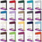 EllaTex FROTTEE Spannbettlaken 180 x 200-200 x 200 cm, in Farbe: Gelb