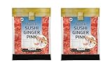 Ingwer für Sushi PINK Pamai Pai® Doppelpack: 2 x 240g Sushi Ginger Golden Turtle ROSA