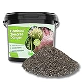 Rodopi Bio-Bambusdünger & Ziergrasdünger Granulat – 3 Monate Langzeitwirkung – 100% pflanzlich & vegan – Organischer NPK-Dünger 7-3-8 mit Eisen – Ideal für Bambus, Gräser, Palmen & Farne 7kg