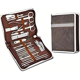 XZDEAIR 26 PCs Edelstahl -Nagelschneidelcippers Set Haushaltsnagelschneideranzug mit Kasten Trimmer -Pflege -Maniküre -Pediküre -Nagelwerkzeugen