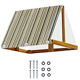 Schaukel für den Außenbereich, 109 x 228 cm, Ersatzplane, wasserdicht, UV-beständiges Gewebe, robuste Abdeckung, schützender Sonnenschutz für Pergola, Pavillon, Hof, Terrasse, Gartenmöbel, Freizeit