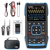 DewinLVD Oszilloskop, 2C53T Handheld Oszilloskop, Zweikanal 50MHz Bandbreite, 3-in-1 Digital Oszilloskop Multimeter Signal Generator, 250MS/s Abtastrate, 19999 Zählungen