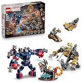 LEGO ǀ Marvel Avengers: Endgame Thor vs. Chitauri Bauset - Superhelden-Action mit dem Iron Patriot Mech und 7 Minifiguren - Geschenk für Jungen und Mädchen ab 8 Jahren - 76322