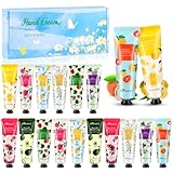 18 Pack Handcreme Damen Geschenkset, Handcreme Set Trockene Rissige Hände Fuß Feuchtigkeitscreme Duft Hand Tag Nachtcreme Körpercreme für Muttertag Valentinstag für Frauen Mutter Freundin Frau (540ml)