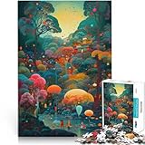 1000-teiliges Puzzle für Erwachsene Japanisches buntes Digital Aus Holz ab 14 Jahren Lernspiele Heimdekoration Wichtelgeschenke。Größe：50x75cm/19.6x29.5Zoll