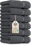 Utopia Towels - Handtücher Set aus Baumwolle - 100% Baumwolle ultraweich und sehr saugfähig, 41x71 cm - 6er Pack (Grau)