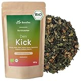 Bio Dein Kick mit Grünem Tee, Guarana, Guayusa, Matcha, Mate und weiteren wertvollen Kräutern - Loser Tee für Morgens 100g