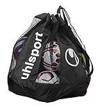 uhlsport Uni Mesh-Gewebe Balltasche, Schwarz, 35 x 15 x 48 cm